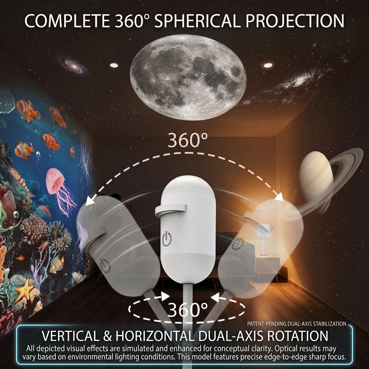 OmniLume™ Galaxy Projector